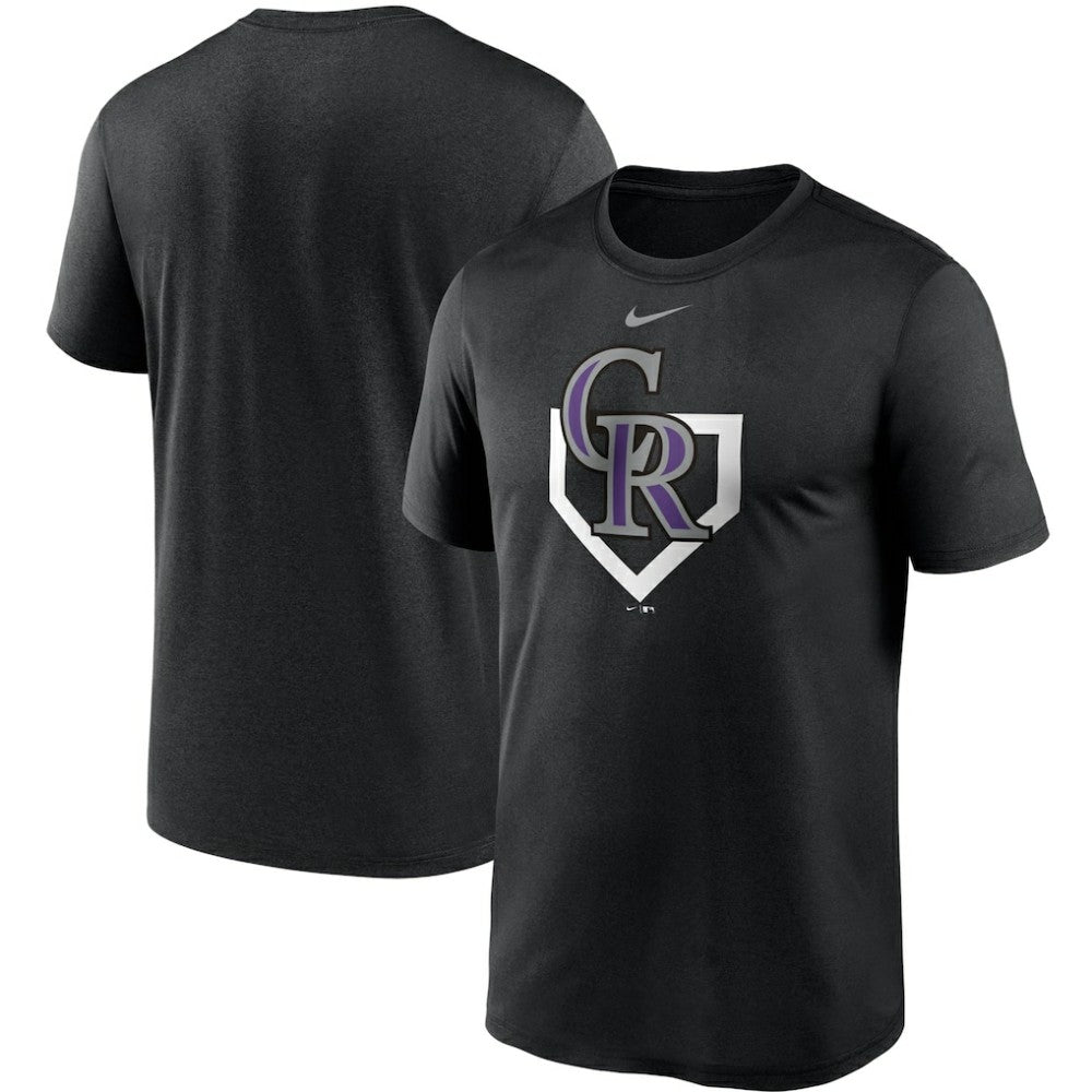 Black Colorado Rockies Nike Icon Legend Performance T-Shirt