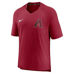 Red Arizona Diamondbacks Nike Authentic Collection Pregame Performance V-Neck T-Shirt