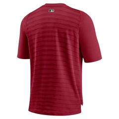 Red Arizona Diamondbacks Nike Authentic Collection Pregame Performance V-Neck T-Shirt