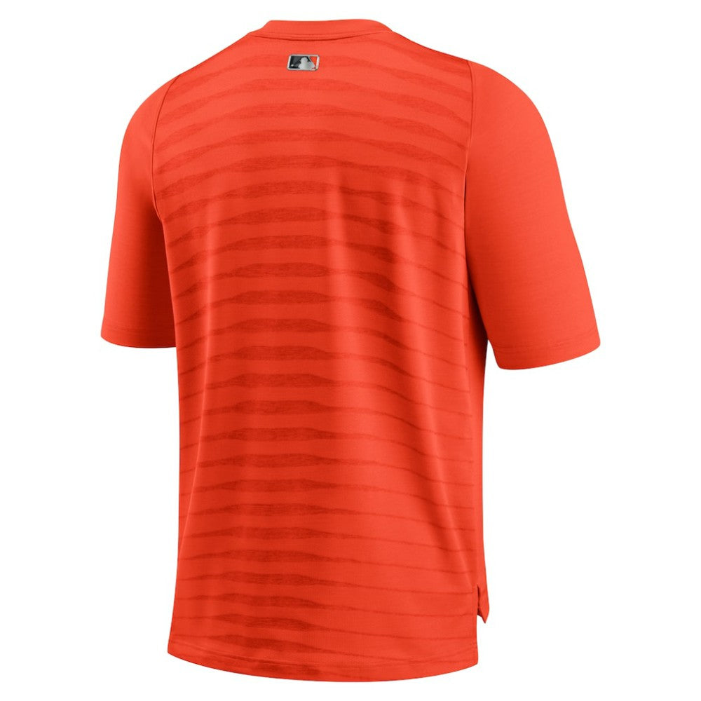 Orange Baltimore Orioles Nike Authentic Collection Pregame Performance V-Neck T-Shirt