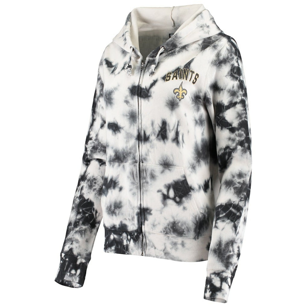 Women's Tie Dye Fleece Full-Zip Hoodie - New Orleans Saints Hoodies