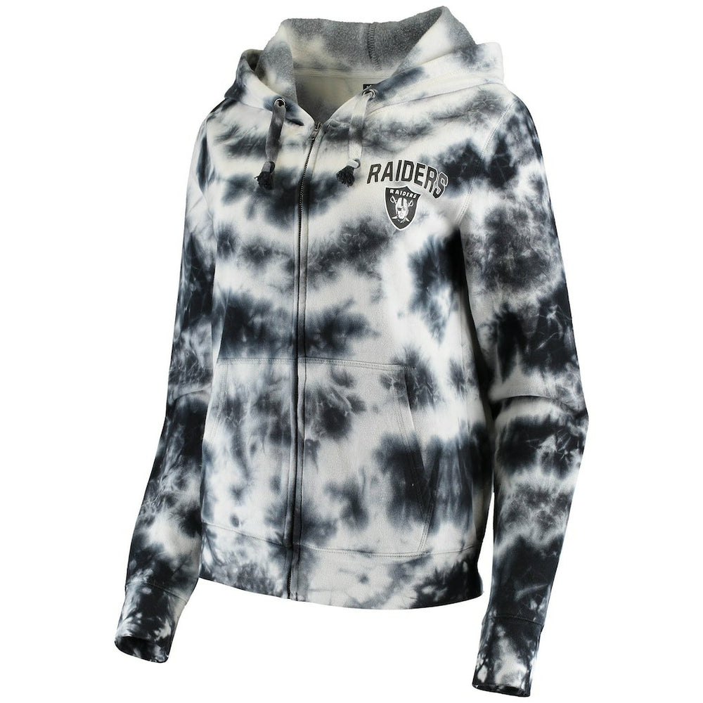 Women's Tie Dye Fleece Full-Zip Hoodie - Las Vegas Raiders Hoodies