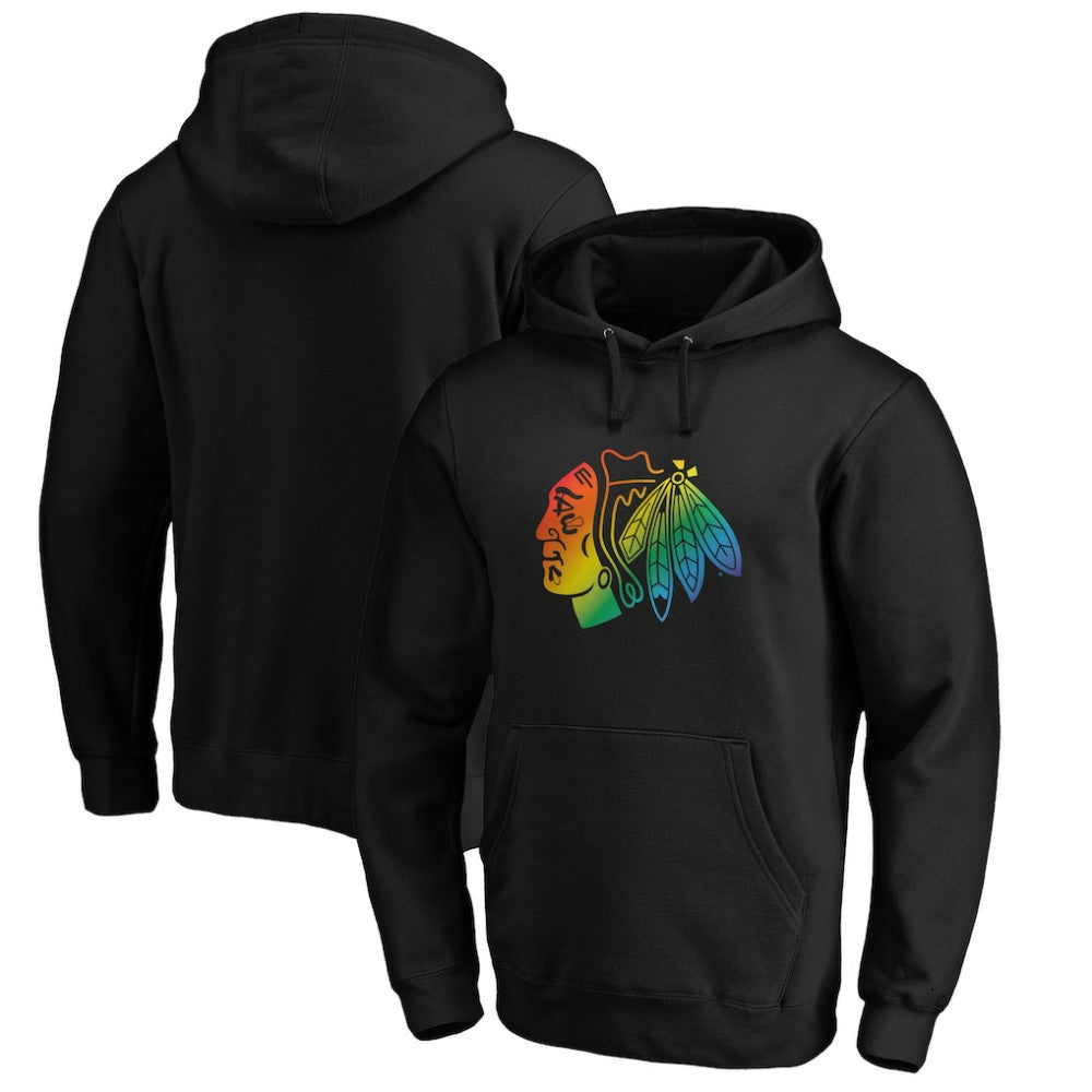 NHL Chicago Blackhawks Team Pride Logo Pullover Hoodie