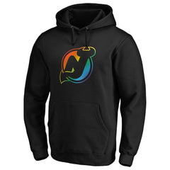 NHL New Jersey Devils Team Pride Logo Pullover Hoodie
