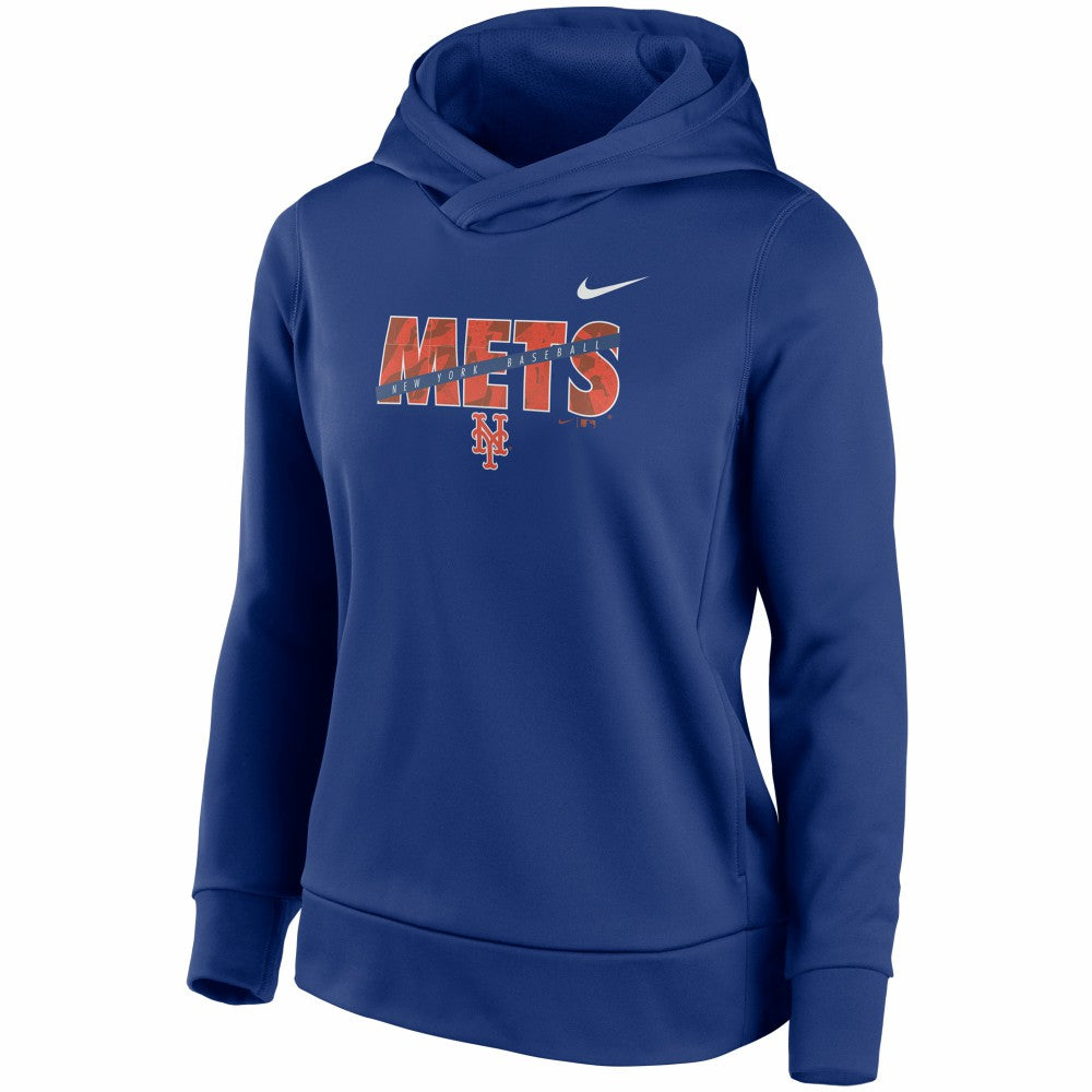 Royal New York Mets Nike Women's Club Angle Performance Pullover Hoodie
