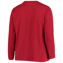 Women's Plus Size Primary Logo Long Sleeve Scoop Neck T-Shirt - Arizona Cardinals T-shirts