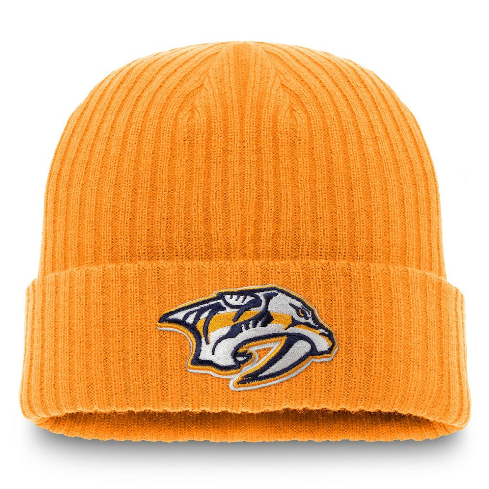 NHL Nashville Predators Fanatics Core Primary Logo Cuffed Knit Hat