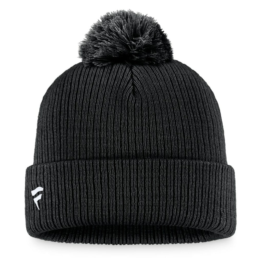 NHL Pittsburgh Penguins Fanatics Primary Logo Cuffed Knit Hat with Pom