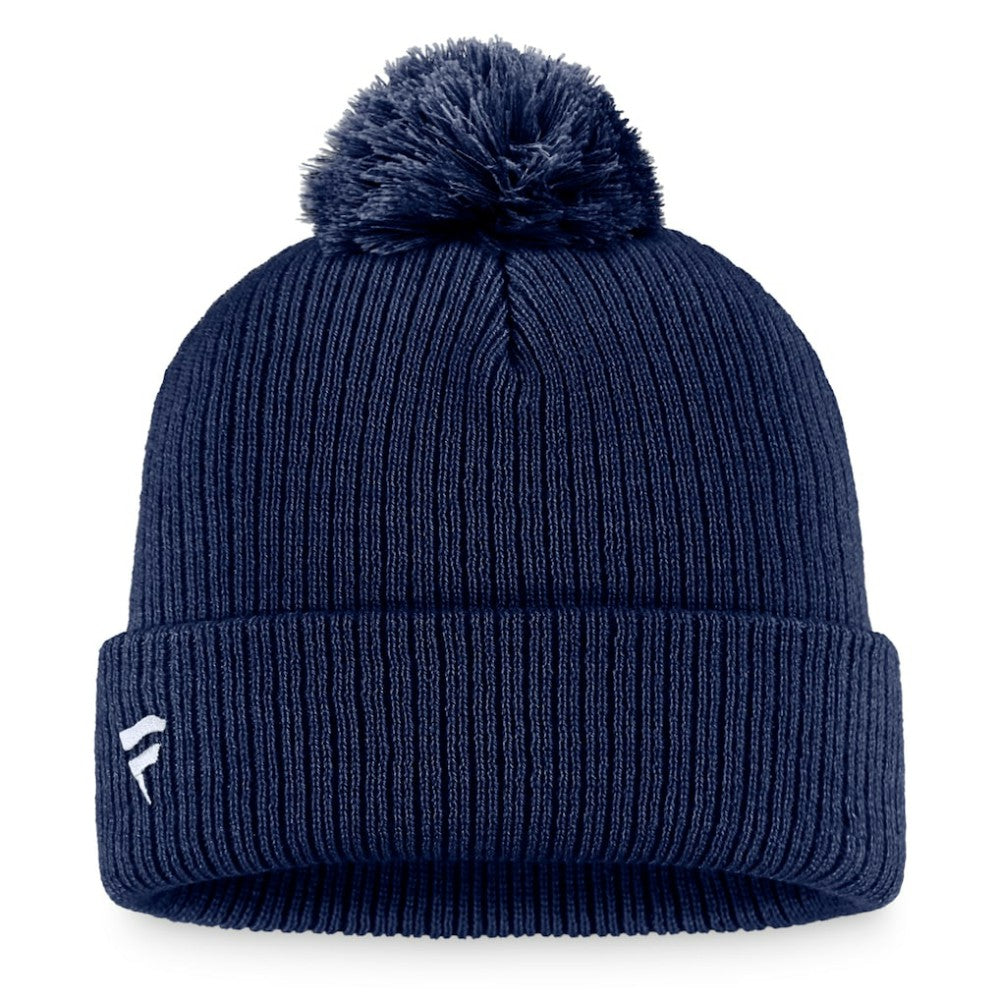 NHL St. Louis Blues Fanatics Primary Logo Cuffed Knit Hat with Pom