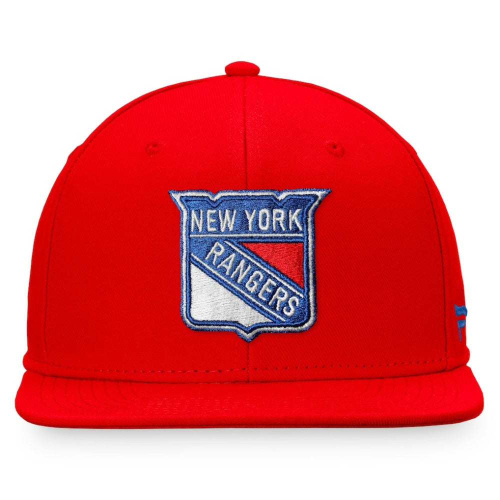 NHL New York Rangers Fanatics Core Primary Logo Fitted Hat