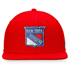 NHL New York Rangers Fanatics Core Primary Logo Fitted Hat