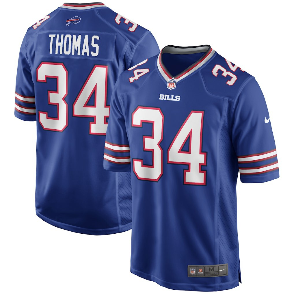 Thurman Thomas  Game Retired Player Jersey - Buffalo Bills Jerseys