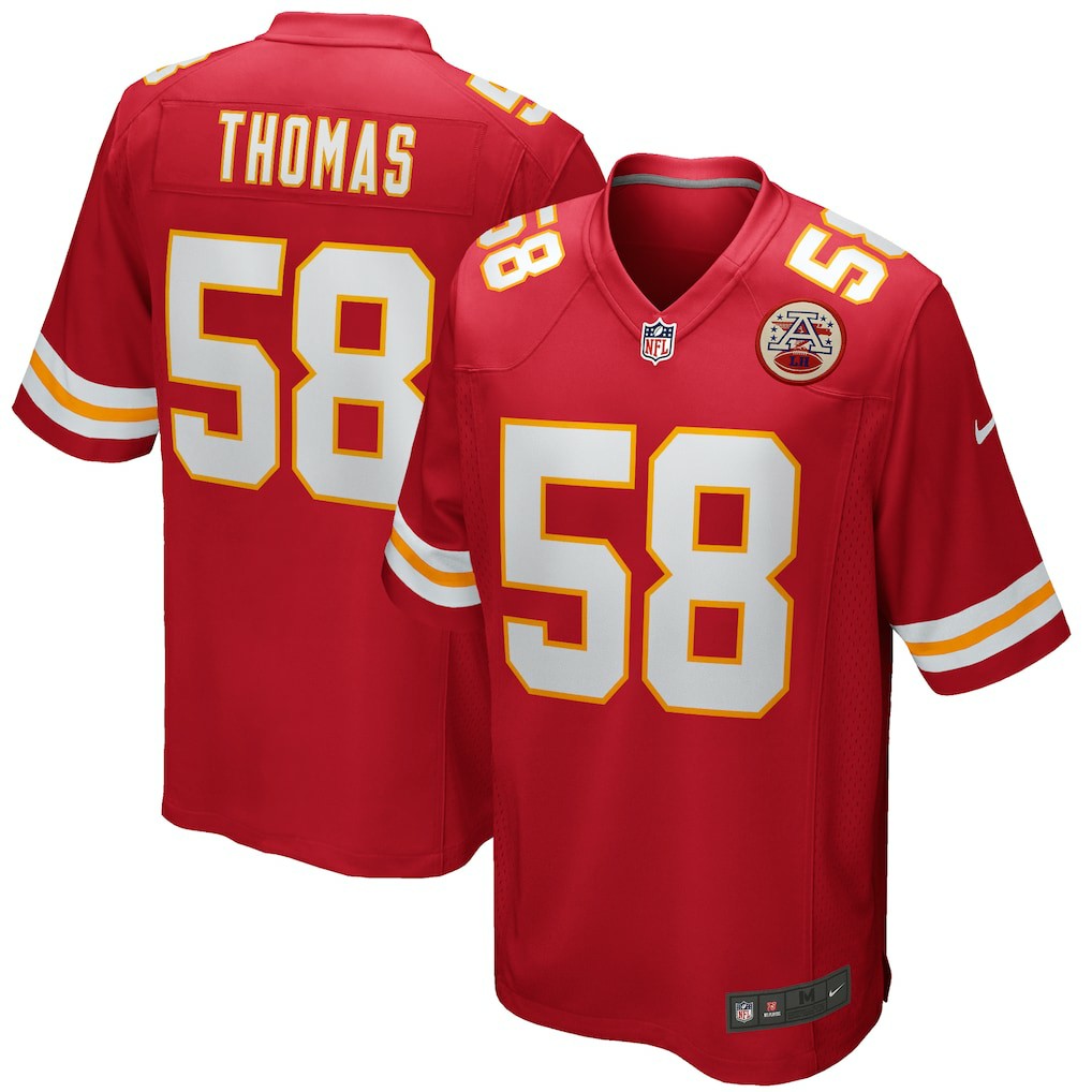 Derrick Thomas  Game Retired Player Jersey - Kansas City Chiefs Jerseys