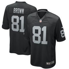 Tim Brown  Game Retired Player Jersey - Las Vegas Raiders Jerseys