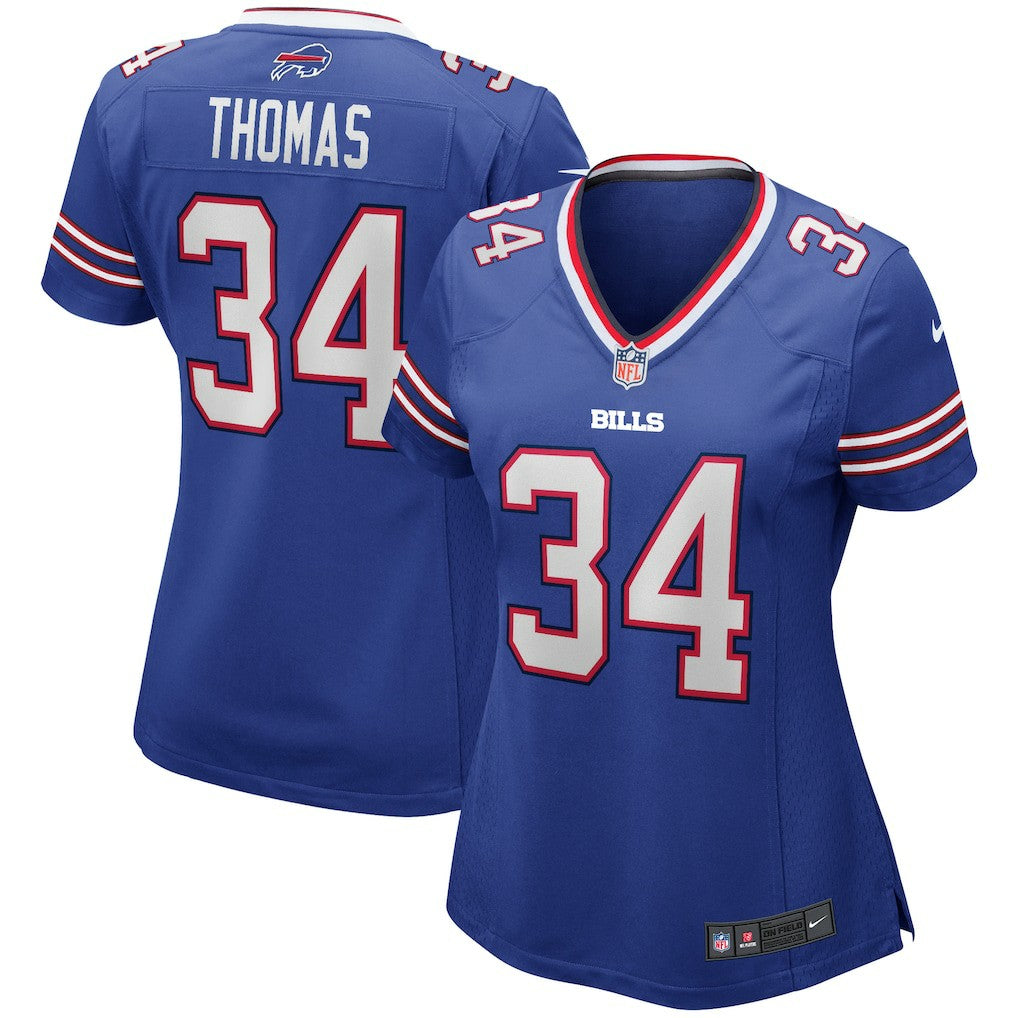 Thurman Thomas  Women's Game Retired Player Jersey - Buffalo Bills Jerseys
