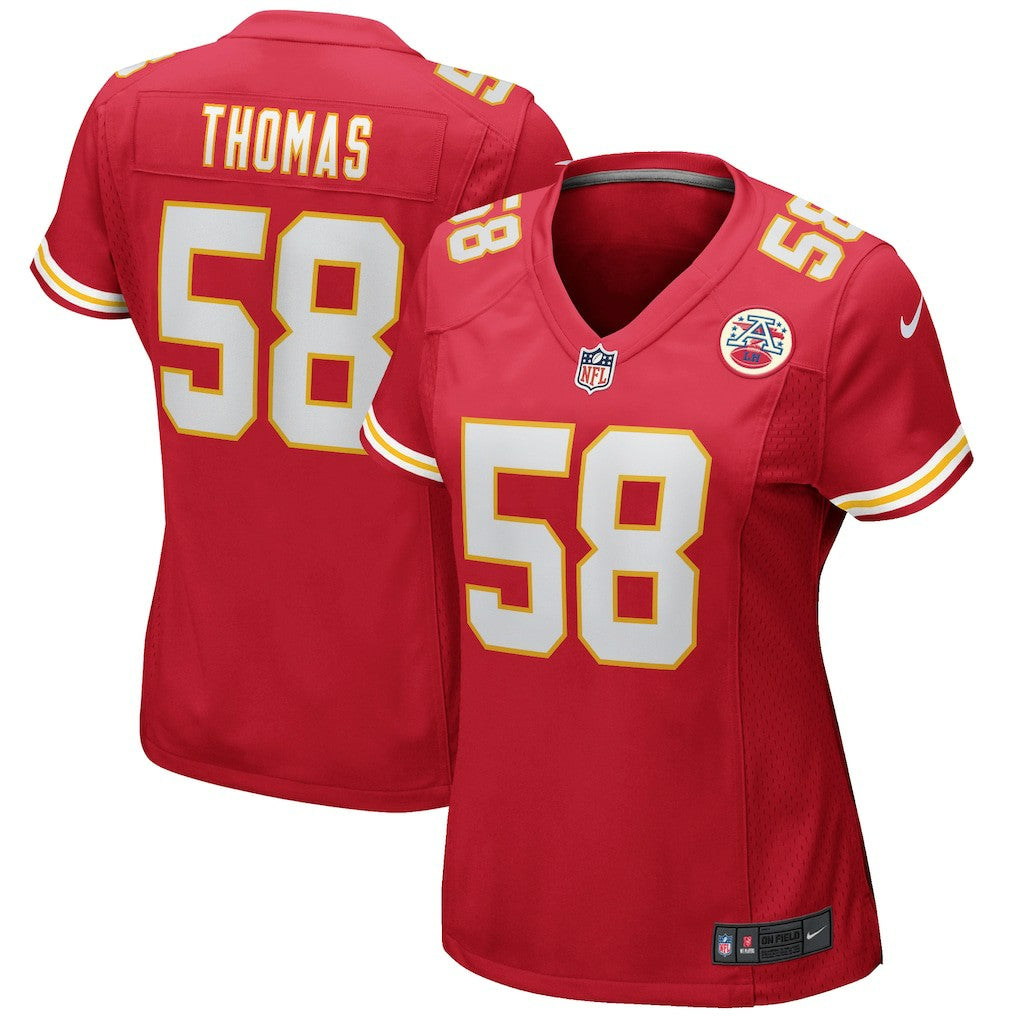 Derrick Thomas  Women's Game Retired Player Jersey - Kansas City Chiefs Jerseys