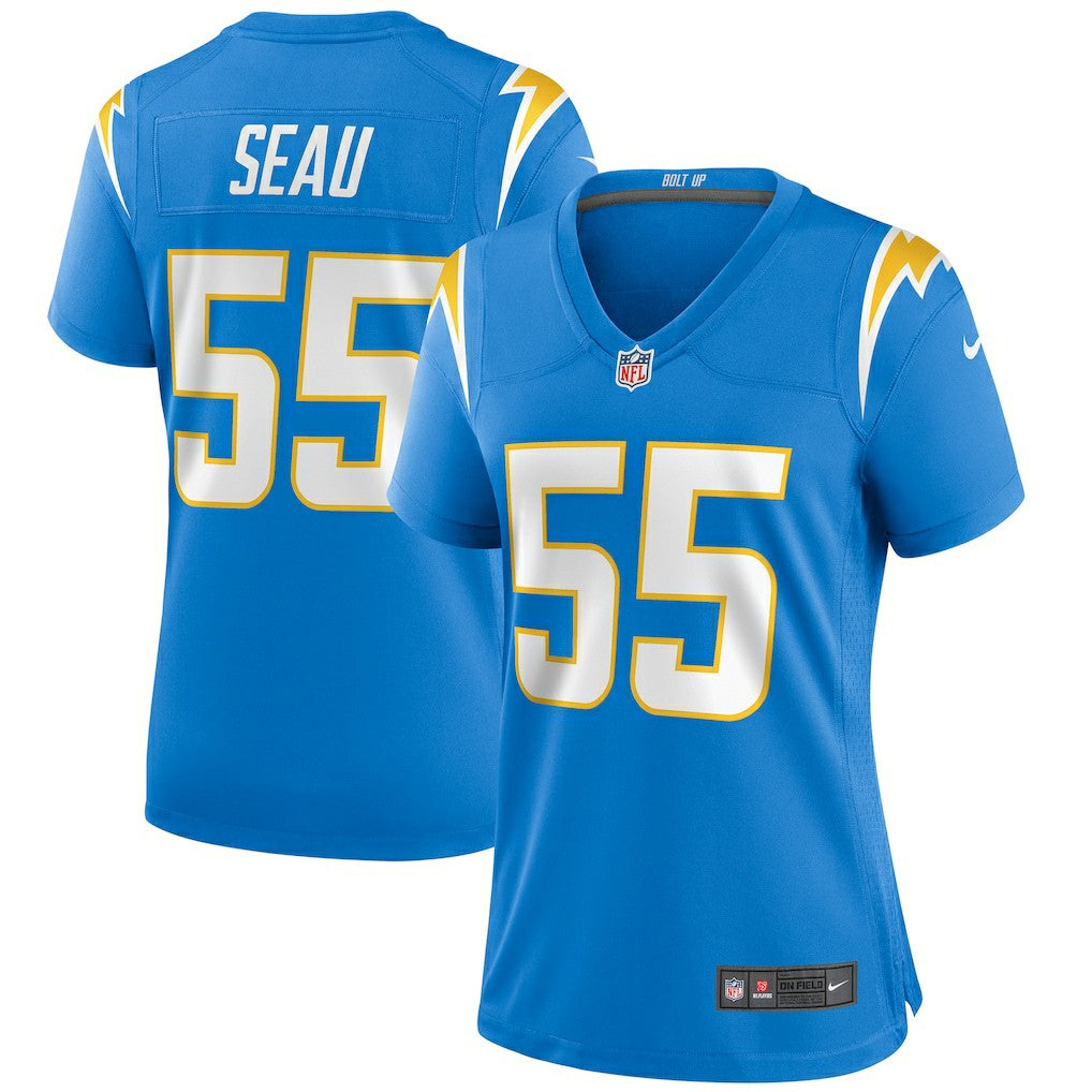 Junior Seau  Women's Game Retired Player Jersey - Los Angeles Chargers Jerseys