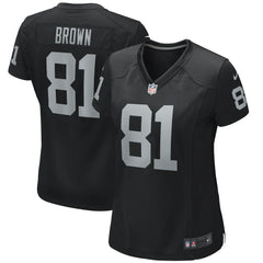 Tim Brown  Women's Game Retired Player Jersey - Las Vegas Raiders Jerseys