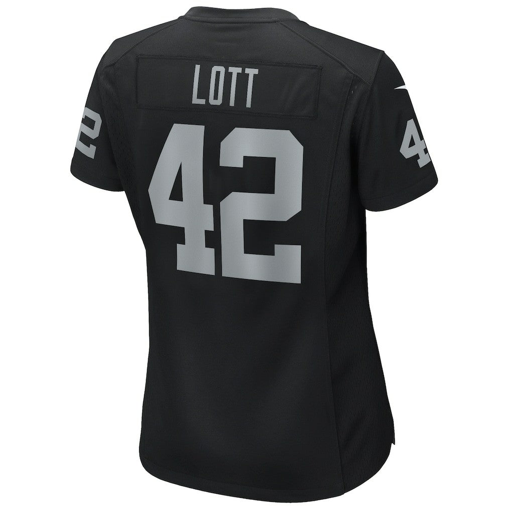 Ronnie Lott  Women's Game Retired Player Jersey - Las Vegas Raiders Jerseys