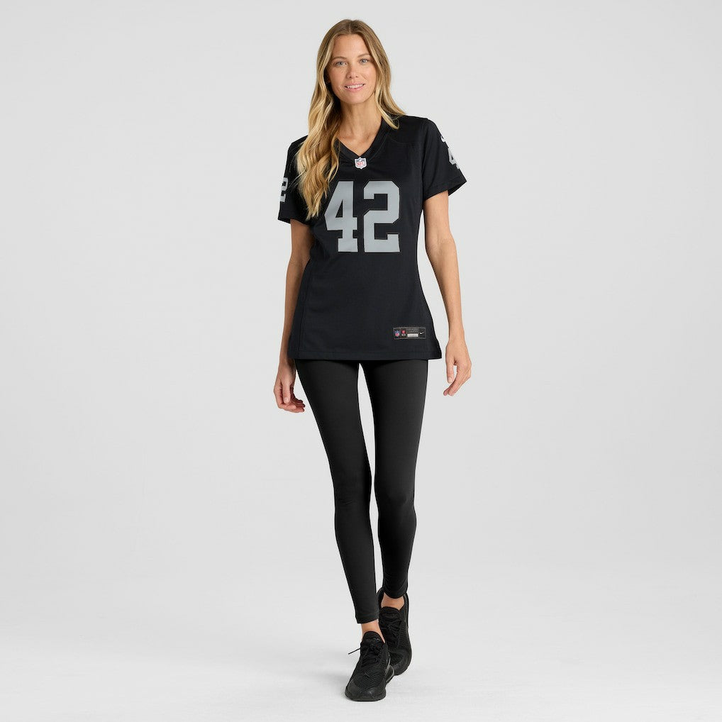 Ronnie Lott  Women's Game Retired Player Jersey - Las Vegas Raiders Jerseys