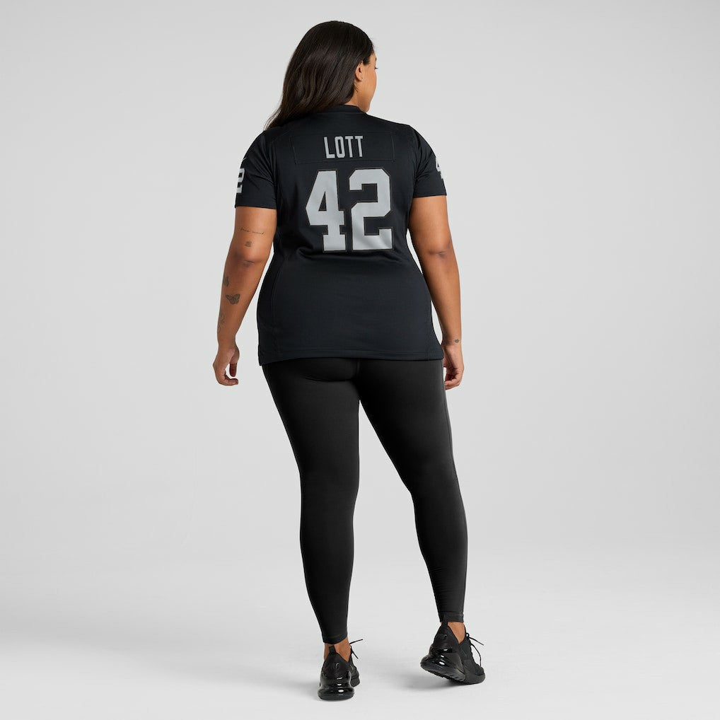 Ronnie Lott  Women's Game Retired Player Jersey - Las Vegas Raiders Jerseys