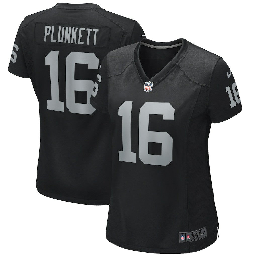 Jim Plunkett  Women's Game Retired Player Jersey - Las Vegas Raiders Jerseys