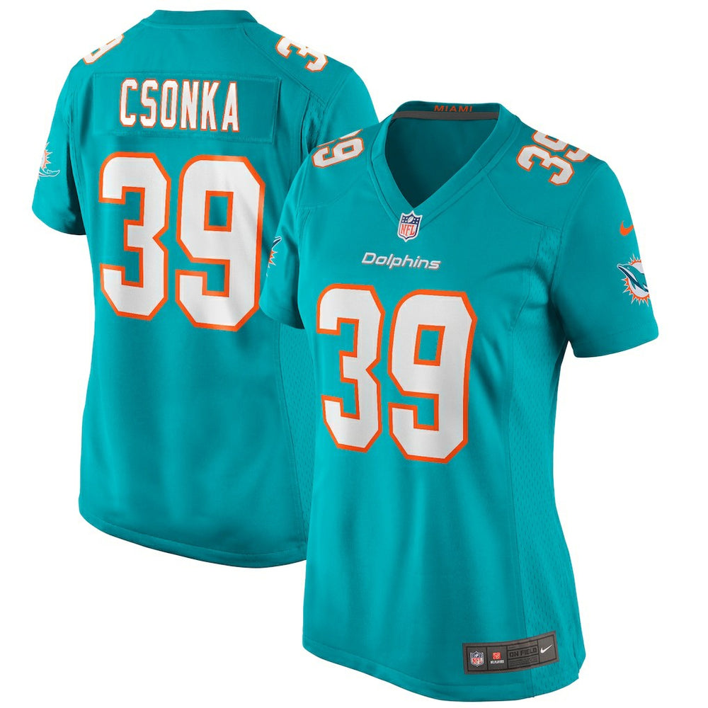 Larry Csonka  Women's Game Retired Player Jersey - Miami Dolphins Jerseys