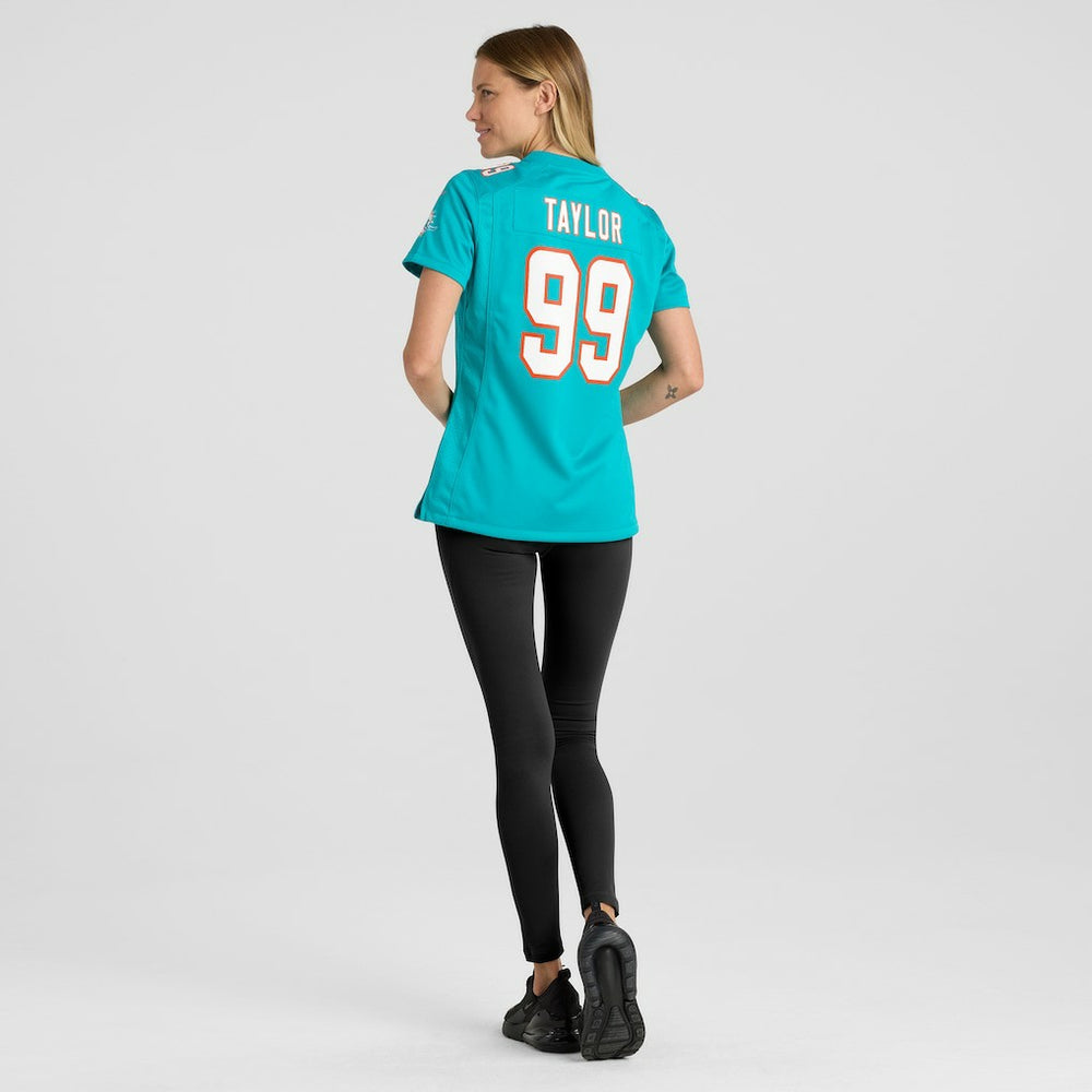 Jason Taylor  Women's Game Retired Player Jersey - Miami Dolphins Jerseys