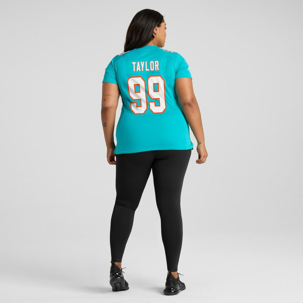 Jason Taylor  Women's Game Retired Player Jersey - Miami Dolphins Jerseys