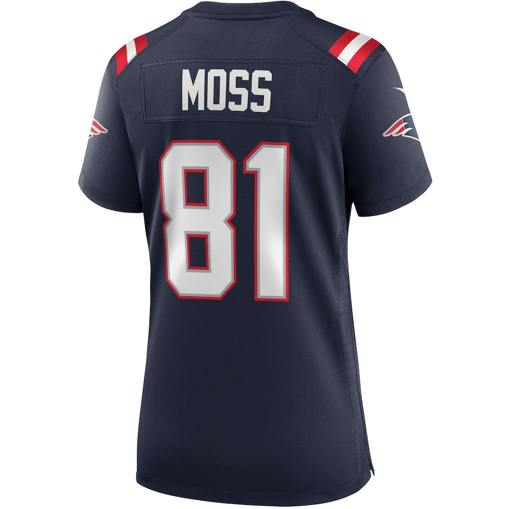 Randy Moss  Women's Game Retired Player Jersey - New England Patriots Jerseys