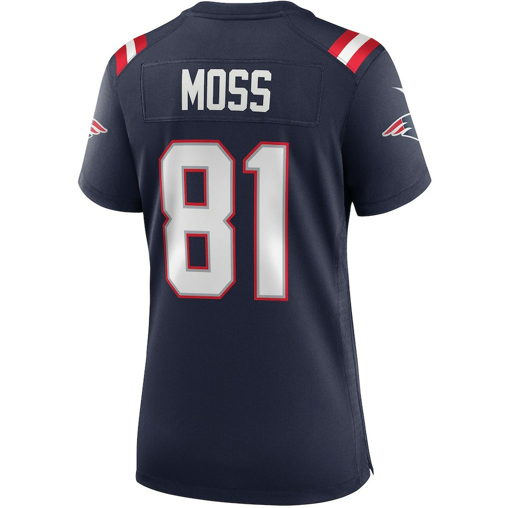 Randy Moss  Women's Game Retired Player Jersey - New England Patriots Jerseys
