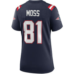 Randy Moss  Women's Game Retired Player Jersey - New England Patriots Jerseys