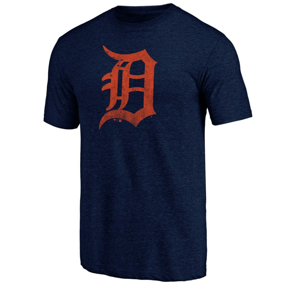 Navy Detroit Tigers Father's Day Greatest Dad Tri-Blend T-Shirt
