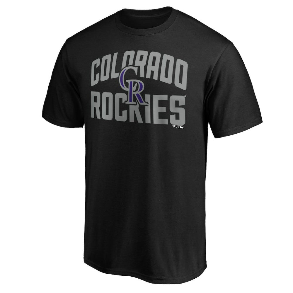Black Colorado Rockies Father's Day #1 Dad T-Shirt