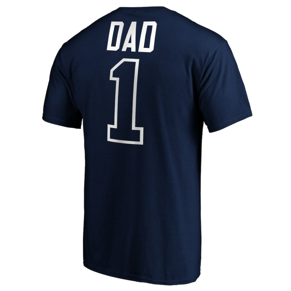 Navy Tampa Bay Rays Father's Day #1 Dad T-Shirt