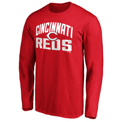 Red Cincinnati Reds Father's Day #1 Dad Long Sleeve T-Shirt