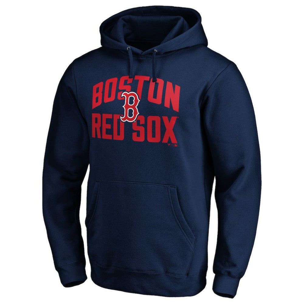 Navy Boston Red Sox Father's Day #1 Dad Pullover Hoodie