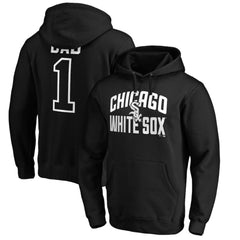 Black Chicago White Sox Father's Day #1 Dad Pullover Hoodie
