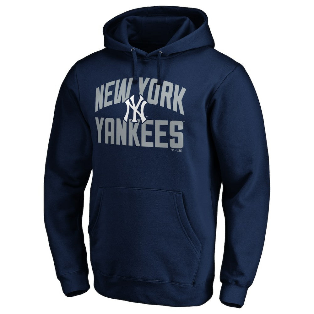 Navy New York Yankees Father's Day #1 Dad Pullover Hoodie