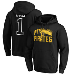 Black Pittsburgh Pirates Father's Day #1 Dad Pullover Hoodie