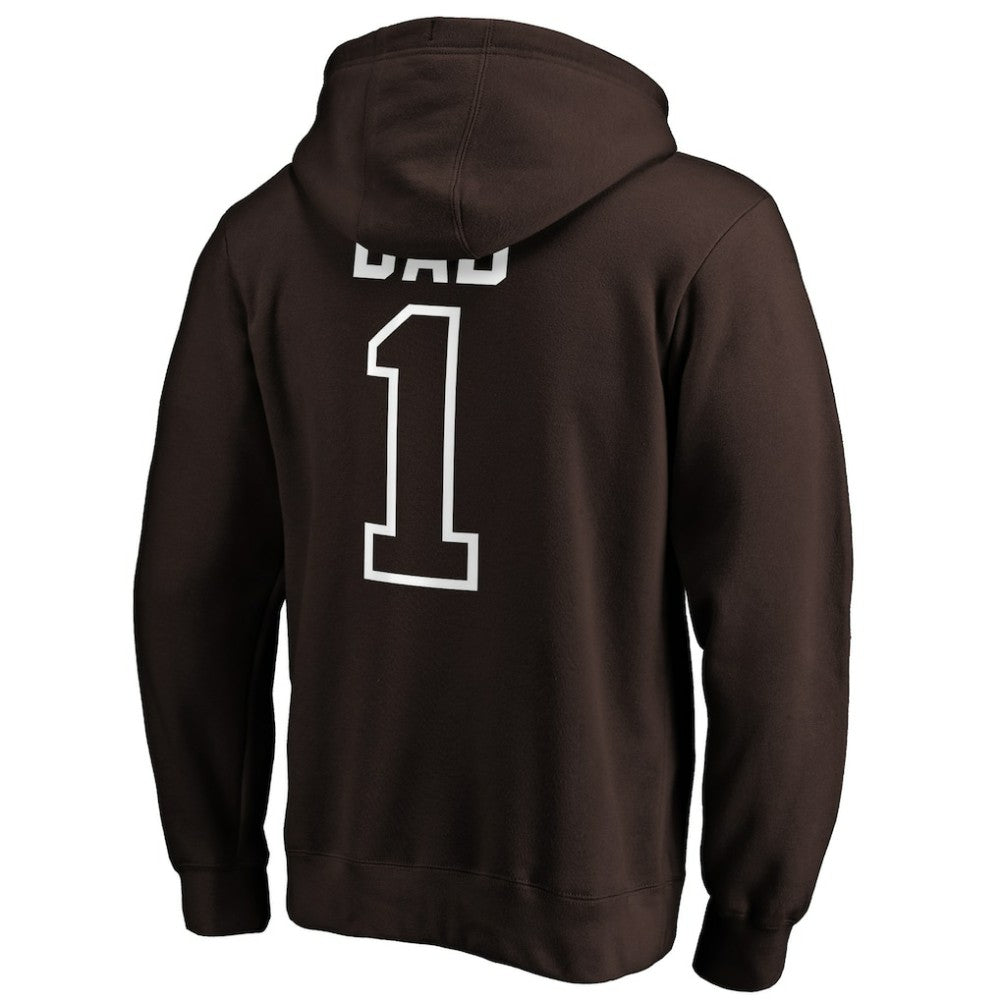 Brown San Diego Padres Father's Day #1 Dad Pullover Hoodie