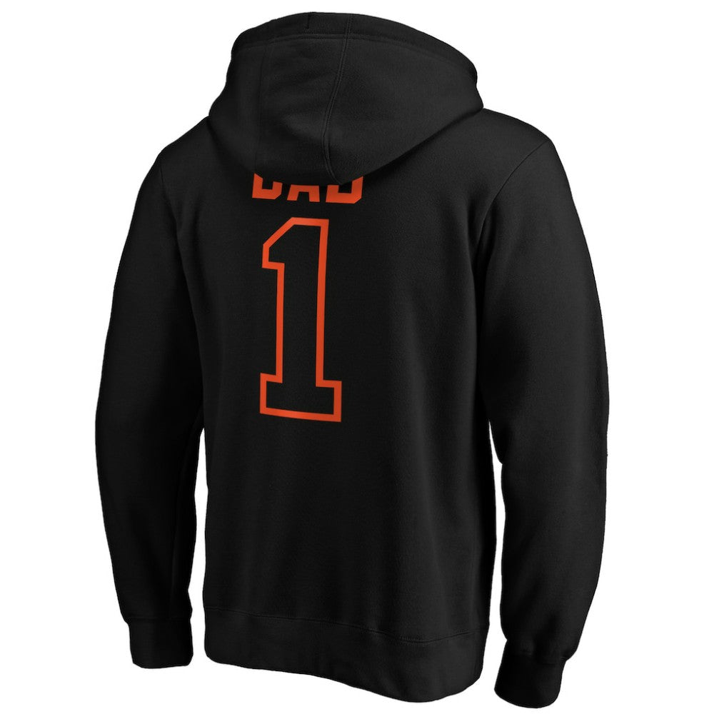 Black San Francisco Giants Father's Day #1 Dad Pullover Hoodie