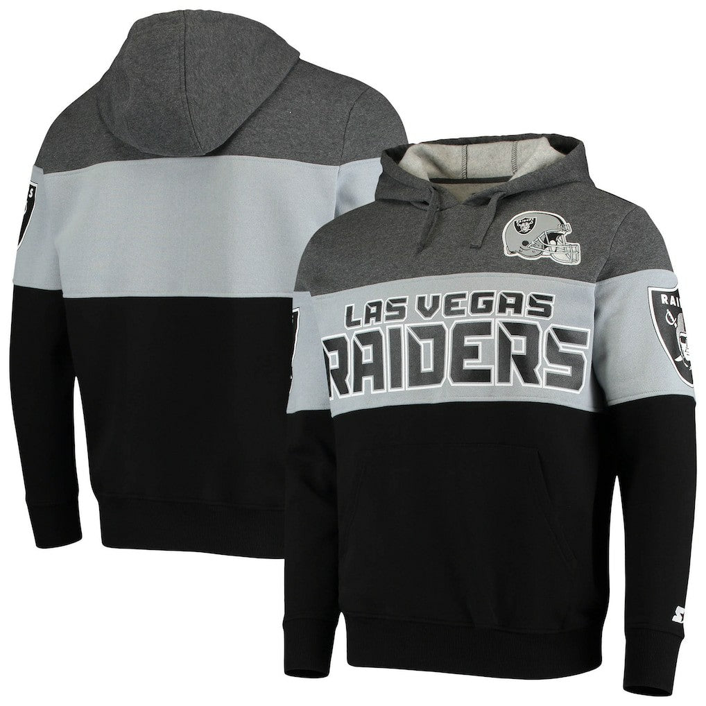 Starter Extreme Fireballer Pullover Hoodie - Las Vegas Raiders Hoodies