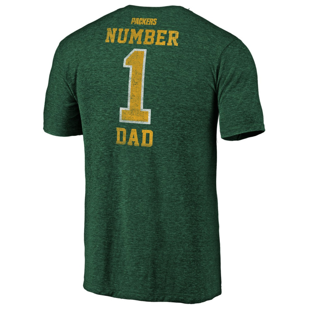 #1 Dad Team Logo T-Shirt - Green Bay Packers T-shirts