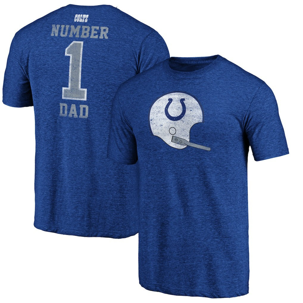#1 Dad Team Logo T-Shirt - Indianapolis Colts T-shirts