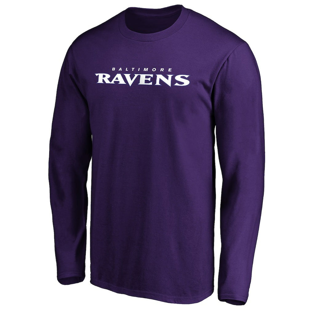 #1 Dad Long Sleeve Team Logo T-Shirt - Baltimore Ravens T-shirts