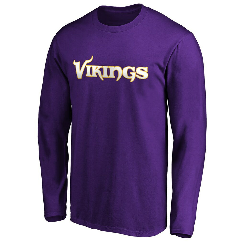 #1 Dad Long Sleeve Team Logo T-Shirt - Minnesota Vikings T-shirts