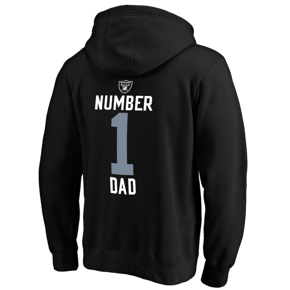 #1 Dad Pullover Hoodie - Las Vegas Raiders Hoodies