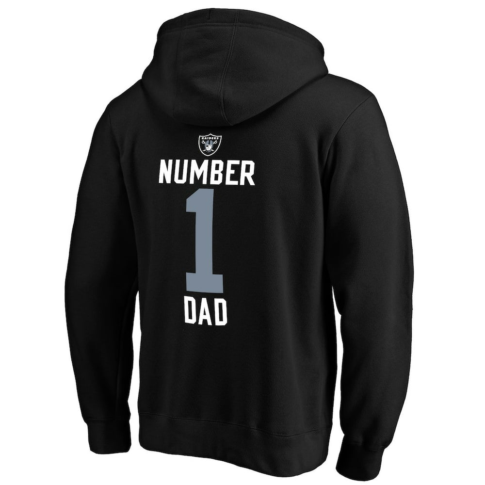 #1 Dad Pullover Hoodie - Las Vegas Raiders Hoodies