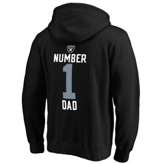 #1 Dad Pullover Hoodie - Las Vegas Raiders Hoodies